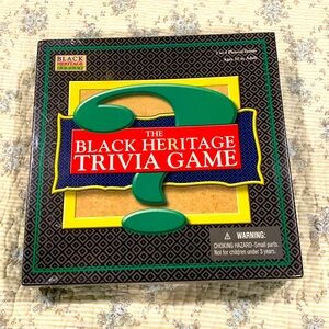 Black Heritage trivia Game NEW Sealed (By Geebee) 2-4 players/Teams Family Game